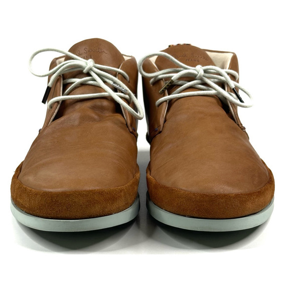 PAUL SMITH JEANS Loomis Men's Chukka Boots Camel Brown Leather Size US7/UK6 - Picture 3 of 12